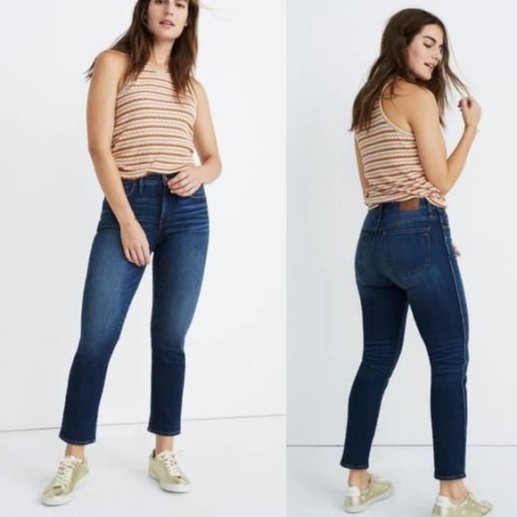 Madewell Denim - Madewell Jeans 23 Blue Denim High Rise Slim Straight New With Tags